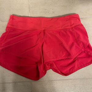 Lululemon high rise speed up shorts